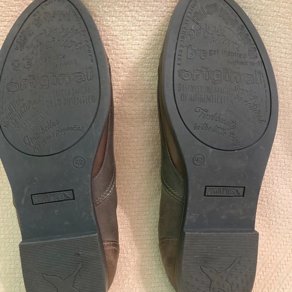 PIKOLINOS Gray Leather Flats - Picture 2 of 15